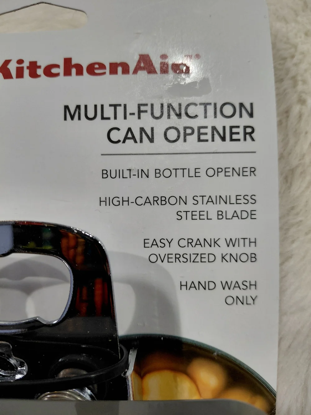 NWT KitchenAid Multi-Function Can Opener - Gray